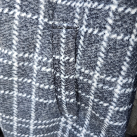 Ike Behar Womens Hounds Tooth Hooded Jacket Coat Super Soft & Warm Size Small - Picture 6 of 14